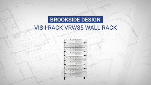 Brookside Design Vis-i-Rack 44H High Capacity Blueprint Storage, Textured  Black (VRW85)