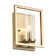 Marco 1-Light Wall Sconce in Brushed Champagne Bronze with Clear Glass