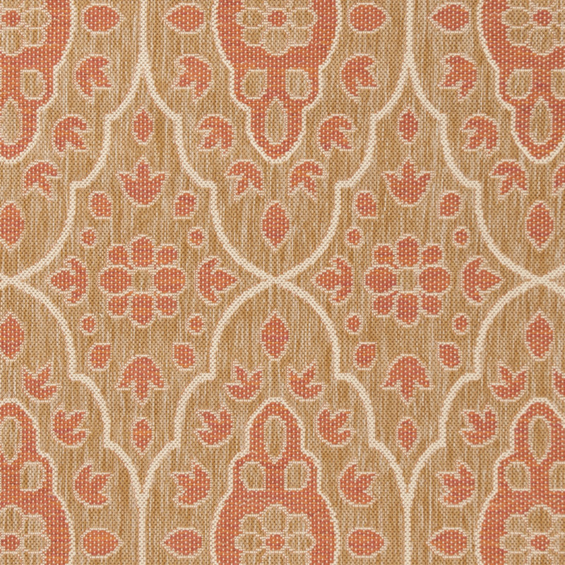 Tapis naturel / beige Tabriz Ikat, Tapis de couloir 2 pi 7 po x 8 pi 2 po