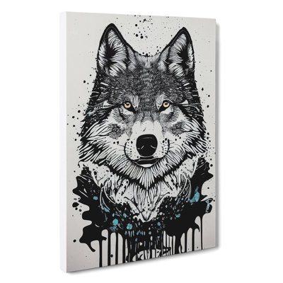 Wolf Graffiti No.3 - Wall Art