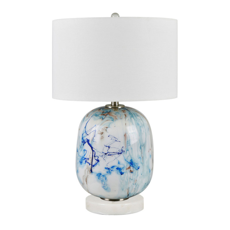 Lampe de table en verre