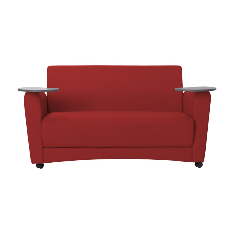 Canapé rembourré avec tablette Pro Series, Rouge / Strandz cosmique