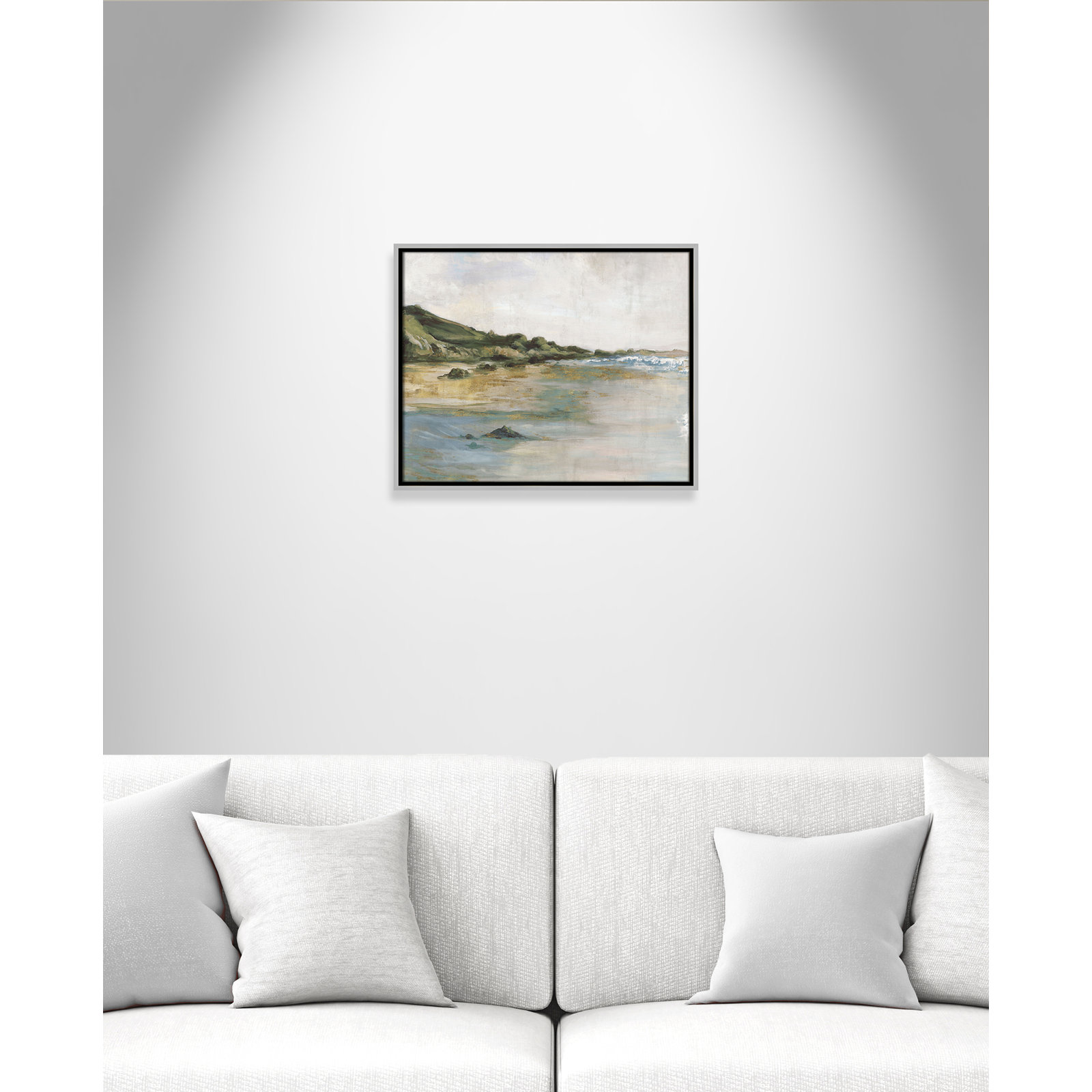 Cordoba "Tide's Edge" Print, 17.5" H x 21.5" W, Silver