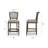 Roquefort Upholstered Linen Blend Counter Stool with Solid Wood Frame-74307451