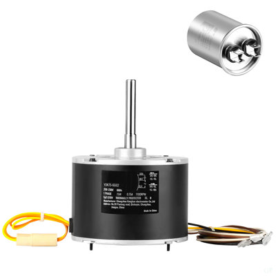 Condenser Fan Motor 5KCP39BGS069S, 5KCP39BGY915S, 1/10 HP 208-230V, 1100RPM, OEM Standard Upgraded Replacement Condenser Motor Reversible Rotating, Explosion-Proof CBB65 5Μf/370V Capacitor