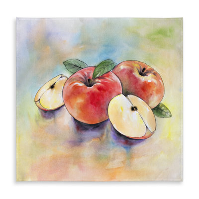 Apple Harvest Tablecloth - Indoor/Outdoor Yellow Decor