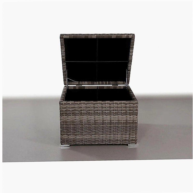 Fully assembled outdoor storage end table