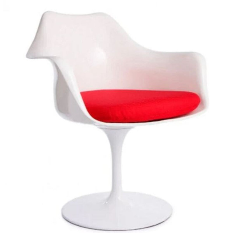 Chaise avec accoudoirs Pilut, Rouge