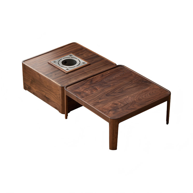 Walnut Wood Charcoal Wood Burning Outdoor Electric wire furnace Fire Pit Table