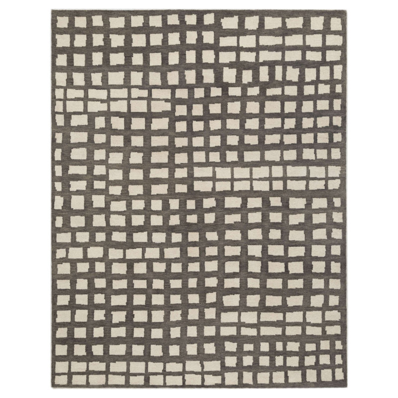 Tapis d'intérieur en laine touffeté à la main Rudy, Rectangulaire 2 pi x 3 pi