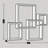 Intersecting Cube Floating Wall Shelf | 2-in-1 Geometric Decor & Display Accent Shelf | 25.5" H x 17.75" W x 4" D-1294073768
