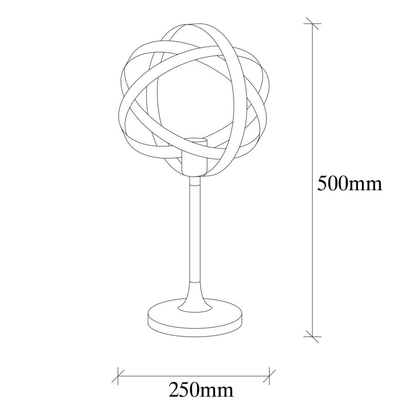 Lampe de table, Doré / Noir, Or