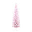 Arbre de Noël artificiel enneigé 6 pi, arbre de Noël mince avec branches réalistes et base en plastique-1064593680
