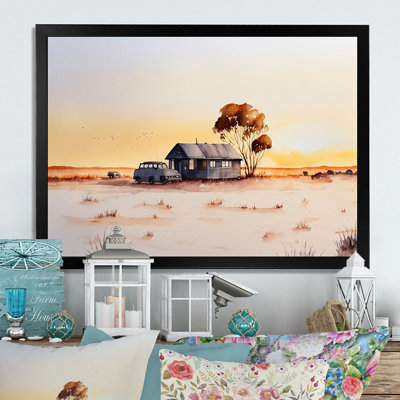 «Countryhouse In The Middle Of Nowhere III», reproduction sur toile