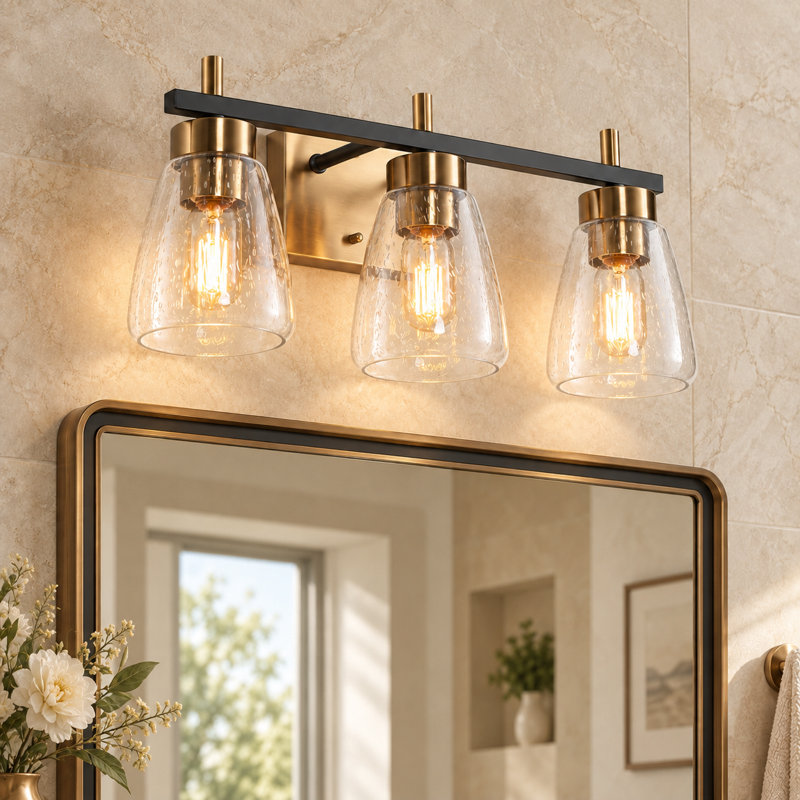 Geona 3-Light Dimmable Modern Bathroom Vanity Light
