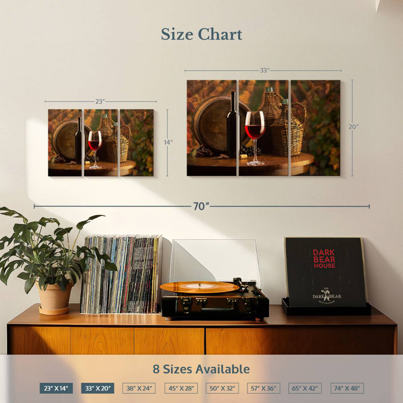 Yarlin Vineyard Red Wine Sampling, 20" H x 33" W