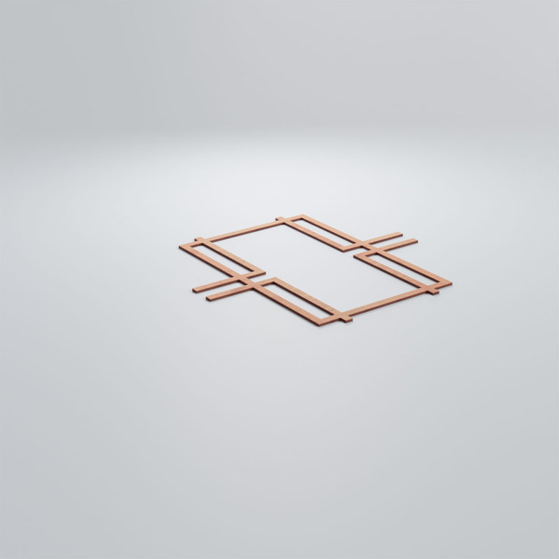 Panneaux muraux en bois Granby, Cerise, H 23 3/8 po x l 23 3/8 po x P 1/4 po