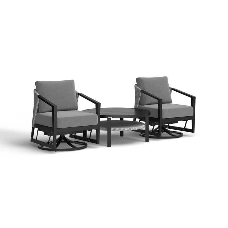 Abalone 2 - Person Patio Conversation Sets with Cushions