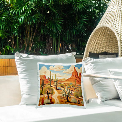 Polyester Throw Square Indoor/Outdoor Pillow Cover & Insert by Lazar Studio