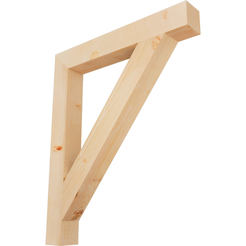 Traditional Block Bracket, Douglas Fir (Smooth), 36" H x 4" W x 30" D
