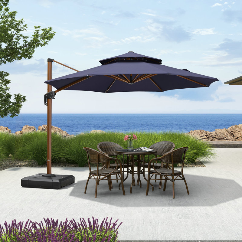 Parasol de 10 pi 10 po Voss, Brun, Taupe