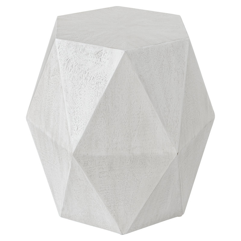 table de bout cylindriques, Céruse blanche