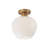 Single Light Frosted Glass Semi Flush Mount-503852209-503852212