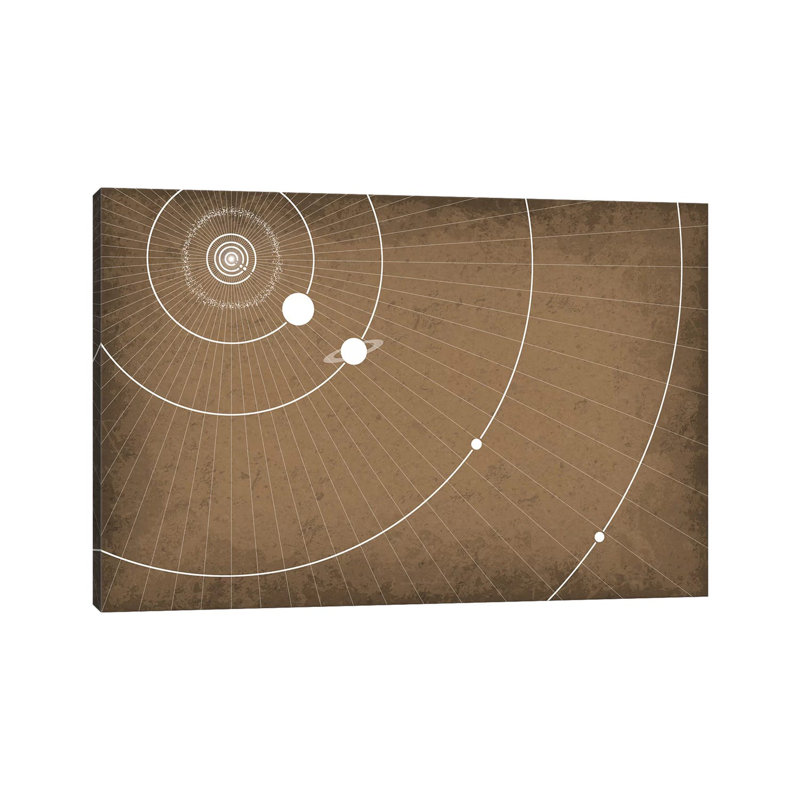 Planète orbes par GetYourNerdOn - impression sur toile tendue, H 26 po x l 40 po x P 1,5 po