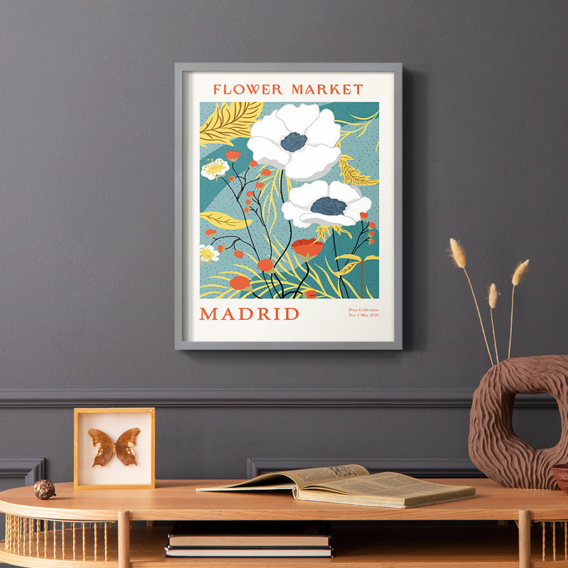 Matisse Xi, reproduction encadrée - bois massif, H 10 po x l 8 po, Gris