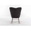Chaise berçante en tissu Teddy avec base robuste-1767650546