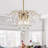 Mid-Century Modern 6-light Dimmable Tiered Crystal Chandelier Luxury-346289787-346289786
