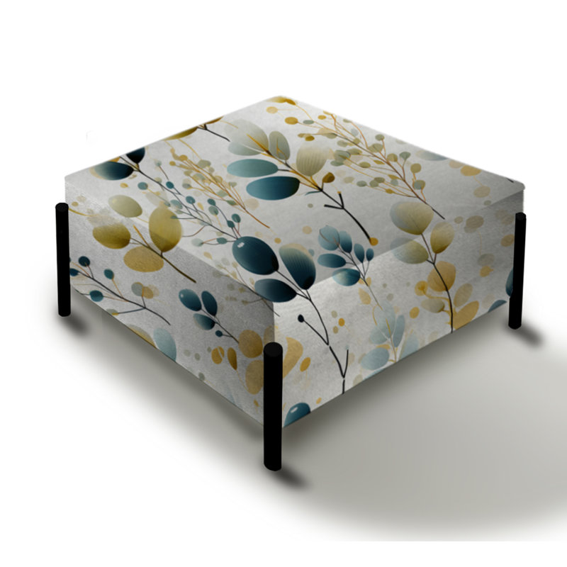 Minimalist Botanic - Plants Large Square Ottoman