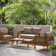 Boling 4 Piece Rattan Sofa Seating Group with Cushions