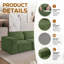 1 Seater Corduroy Sectional-263661524