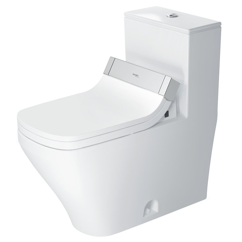 Toilette allongée une pièce à double chasse avec glaçage hygiénique Durastyle (siège non inclus)