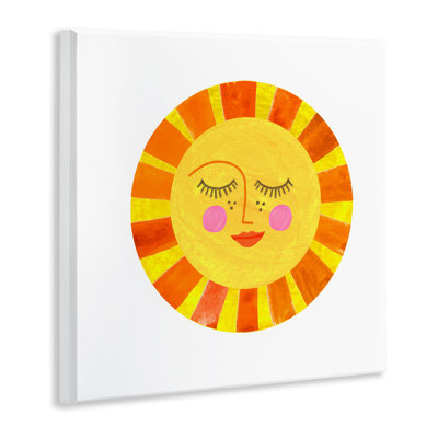 Plaque murale simple, soleil chaud, design par Katherine Herrell Studio