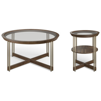 Elkton Round Cocktail Table With End Table
