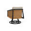 Galloway Swivel Lounge Chair In Tortoiseshell Finish-1732942406