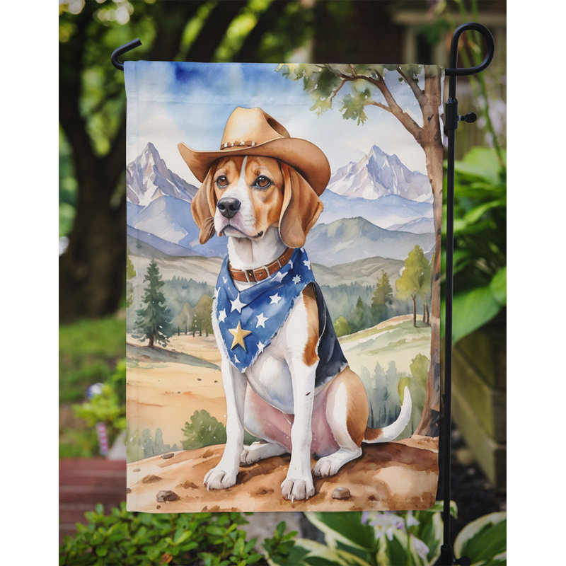 Drapeau Cowboy Welcome Garden, Beagle