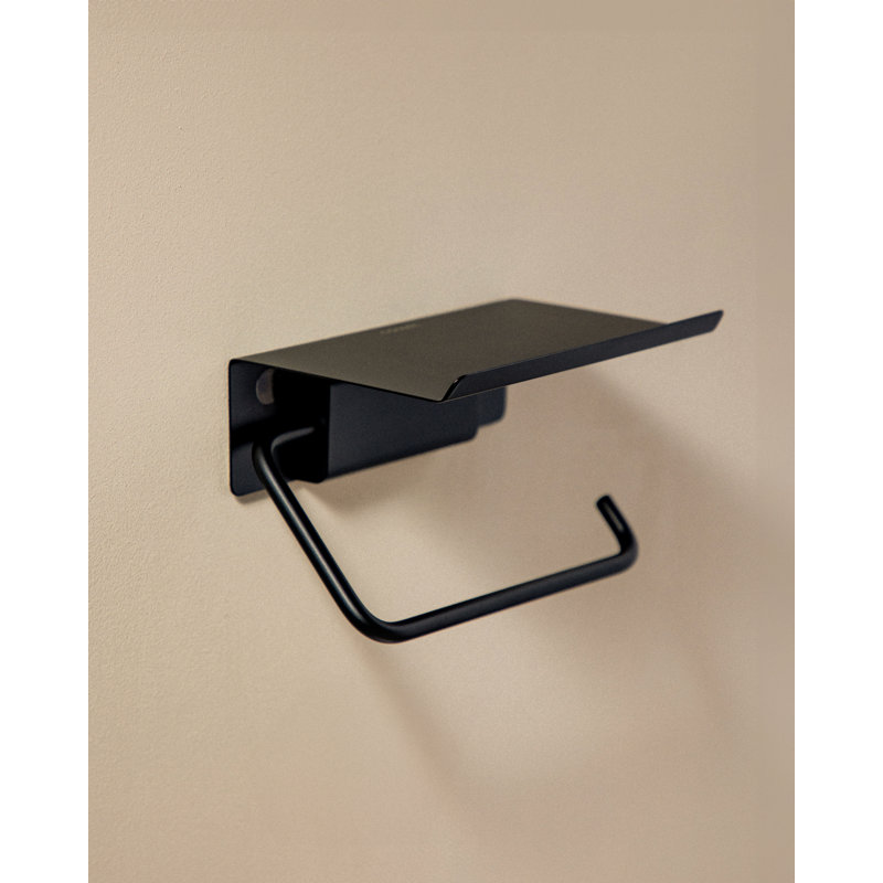 Hanlon Wall Mounted Toilet Paper Holder, Matte Black
