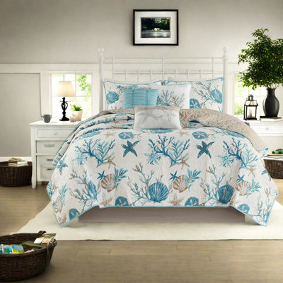 Ensembles de literie en coton de qualité supérieure pour lit double, grand confort côtier moderne