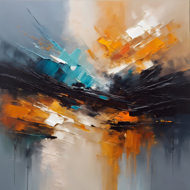 Chaos coloré, H 54 po x l 54 po