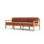 Haven Teak Outdoor Sofa With Sunbrella Cushions And Wooden Armrest In Canvas-1755322963