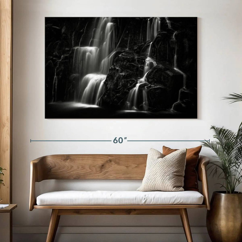 Alvord Dark Waterfalls, 34" H x 51" W