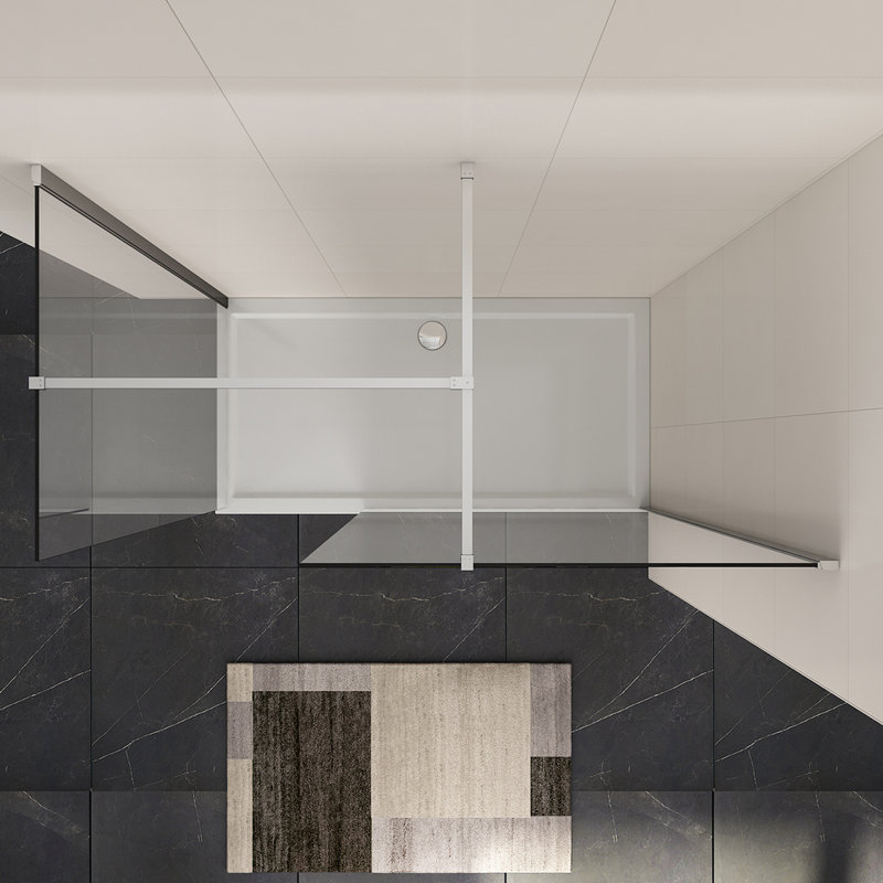 Posell Rectangular Shower Enclosure, 1900mm H x 1400mm W x 900mm D