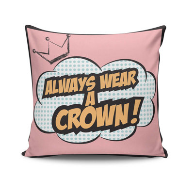 Decorative Cushion Cover, 17 x 17 Inches, 50% Cotton / 50% Polyester | Machine Washable at 104°F, Ironable, Concealed Zip Closure | Perfect for Living Room, Bedroom, and Stylish Home Décor