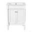 Meuble-lavabo 24 po avec lavabo supérieur, meuble de rangement moderne à 2 niveaux, meuble-lavabo simple, grandes tablettes de rangement-795905793