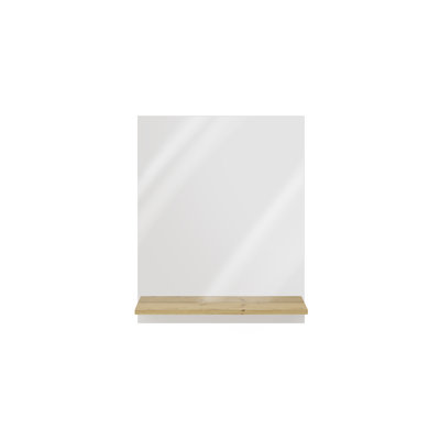 Kvaughn Flat Wall Mirror with Shelves