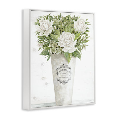 Les Fleurs Des Roses Framed Giclee, design by Cindy Jacobs