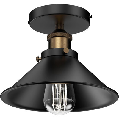Plafonnier semi-encastré (ampoule non incluse)